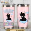 Caticorn Always Be Yourself Gift Travel Coffee Tumbler, Cat Lovers Gift