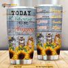Cats I Choose To Be Happy Stainless Steel Cup Coffee Tumbler, Cat Lovers Gift