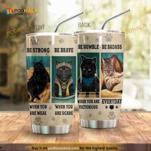 Cats Know Things Advice Gift Travel Coffee Tumbler, Cat Lovers Gift