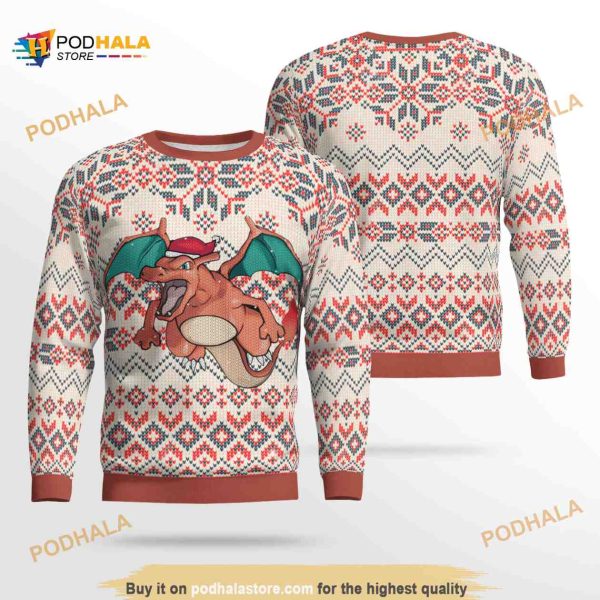Charizard Pokemon Ugly Christmas Sweater