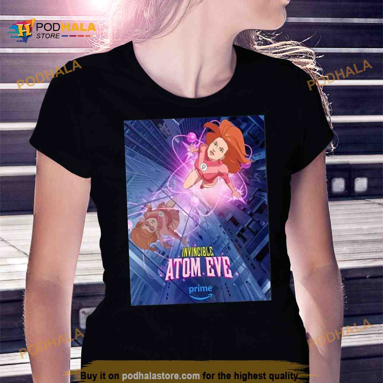 Cheap Prime Video Atom Eve Invincible Season 2 Poster Shirt Cheap Prime Video Atom Eve Invincible Season 2 Poster Shirt