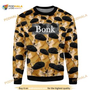 Cheems Ponk Meme 3D Funny Ugly Sweater Chrismas