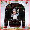 Chef Vert Der Ferk The Muppet Show Swedish Xmas Ugly Wool Sweater