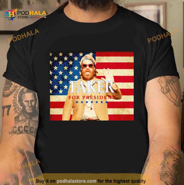 Chet Faker for president USA flag Shirt