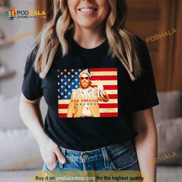 Chet Faker for president USA flag Shirt