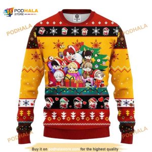 Chibi Bts Band Ugly Christmas Sweater