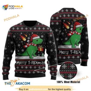 Chibi Dinosaur Mery T-Rexmas Sweater 3D Christmas