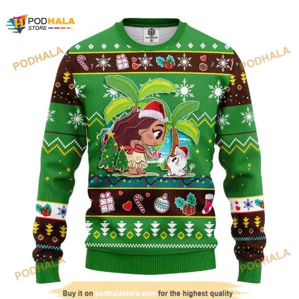 Chibi Moana Disney Ugly Christmas Sweater