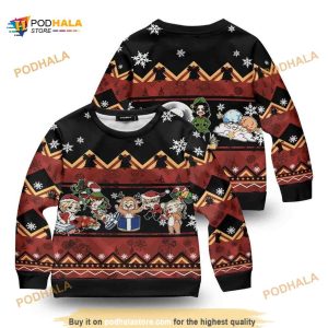 Chibi Revengers Xmas Kids Wool Funny Ugly Sweater 3D