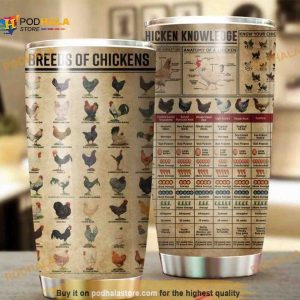 Chicken Knowledge Gift Travel Coffee Tumbler All Over Print