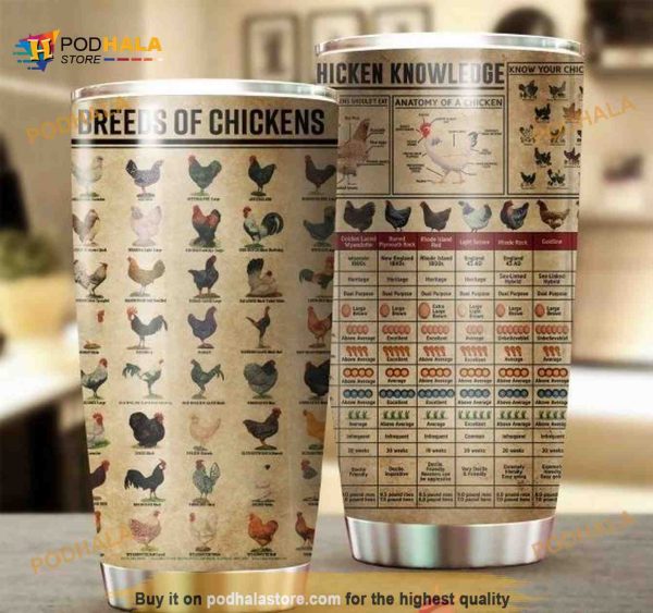 Chicken Knowledge Gift Travel Coffee Tumbler All Over Print
