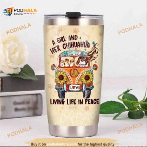 Chihuahua Dog A Girl And Her Chihuahua Coffee Tumbler