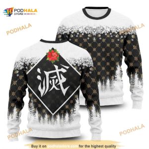 Demon Slayer Inosuke Hashibira Anime Ugly Christmas Sweater Full Printed  Shirt - Banantees