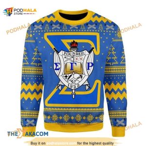Christmas 3D Funny Ugly Sweater Patterns Sigma Gamma Rho Founded In 1922