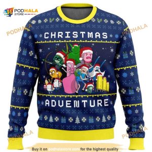 Christmas Adventure Time Ugly Wool Funny Ugly Sweater