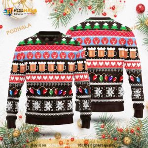 Christmas Beer Ugly Christmas Sweater 3D All Over Print