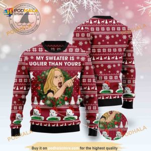 Christmas Cat Woman 3D Funny Ugly Sweater