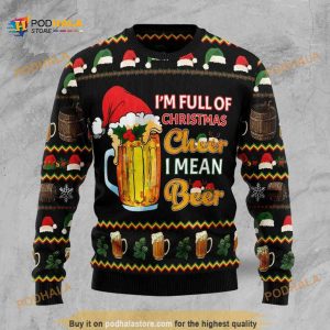 Christmas Cheer Beer 3D Funny Ugly Sweater