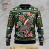 Christmas Didnt Fart My Butt Blew You A Kiss Elephant Santa Funny 3D Sweater
