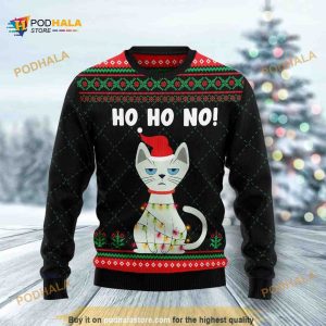 Christmas Funny Ugly Sweater 3D Cat, Funny Xmas Gifts