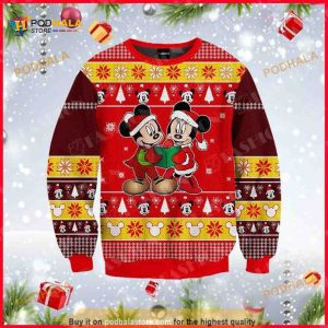 Christmas Gift, Mickey Mouse Disney Ugly Christmas Wool Sweater