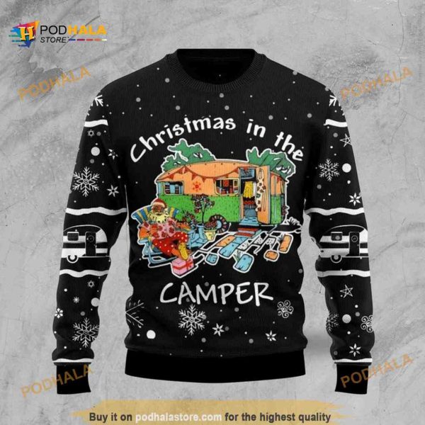 Christmas In The Camper Ugly Christmas Sweater 3D