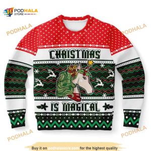 Christmas Is Magical Ugly Christmas Wool Sweater