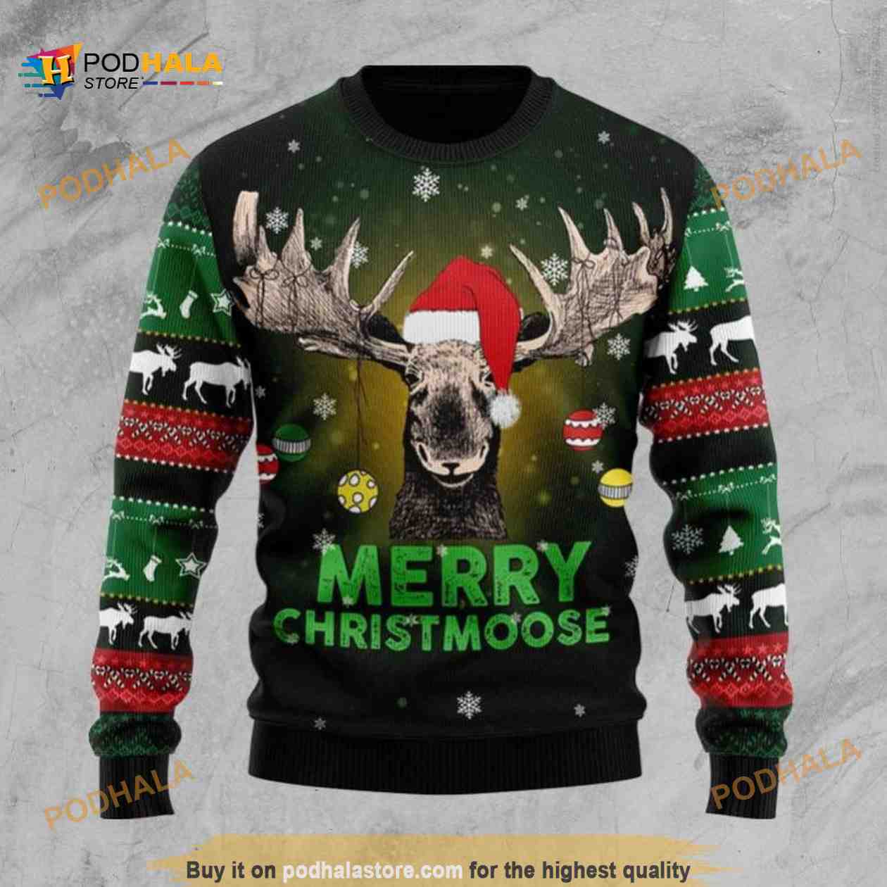 Christmas Merry Christmoose Funny Ugly Sweater 3D, Funny Xmas Gifts Christmas Merry Christmoose Funny Ugly Sweater 3D, Funny Xmas Gifts