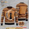 Christmas Patterns And Black Cat I Love You To The Moon And Back 3D Funny Ugly Sweater