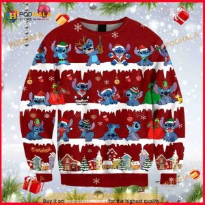 Christmas Stitch And Lilo Ugly Christmas Movie, Funny Xmas Gifts