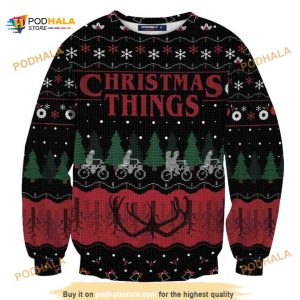 Christmas Things Unisex Funny Ugly Sweater 3D, Funny Xmas Gifts