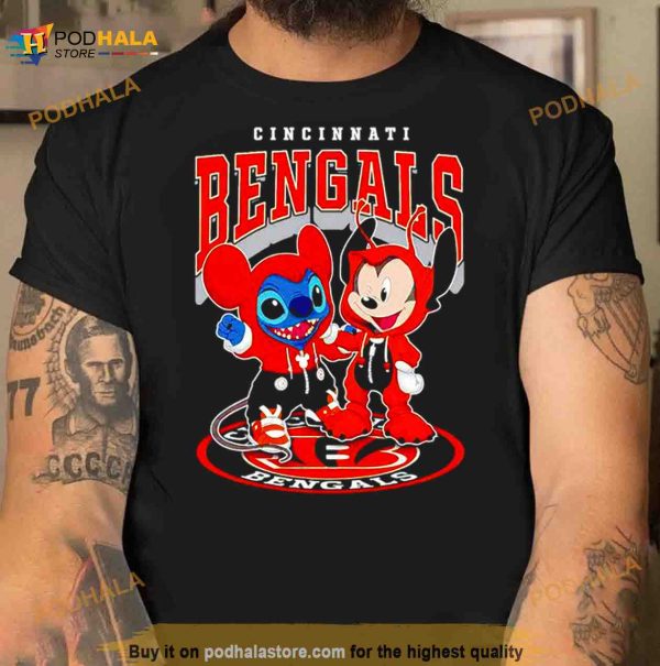 Cincinnati Bengals baseball stitch and mickey Shirt