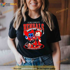 Cincinnati Bengals Baseball Stitch And Mickey Shirt 2