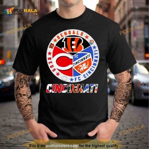 Cincinnati Reds Cincinnati Bengals Fc Cincinnati logo Shirt