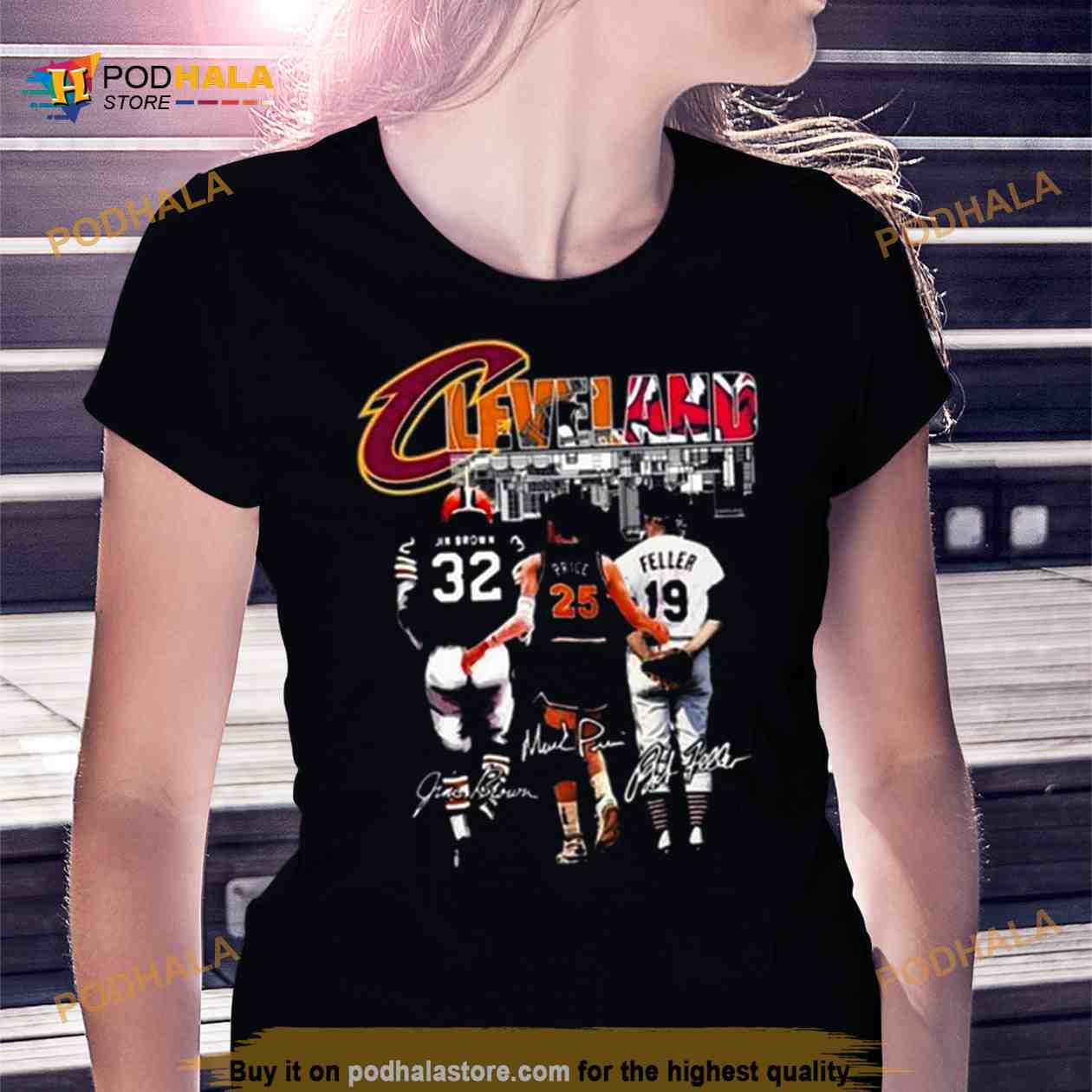 Cleveland Browns Jim Brown Cavaliers Price And Guardians Feller Signatures 2023 Shirt Cleveland Browns Jim Brown Cavaliers Price And Guardians Feller Signatures 2023 Shirt