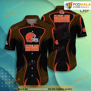 Cleveland Browns NFL Hawaii Beach Shirt Summer Button Down Hawaiian Shirt
