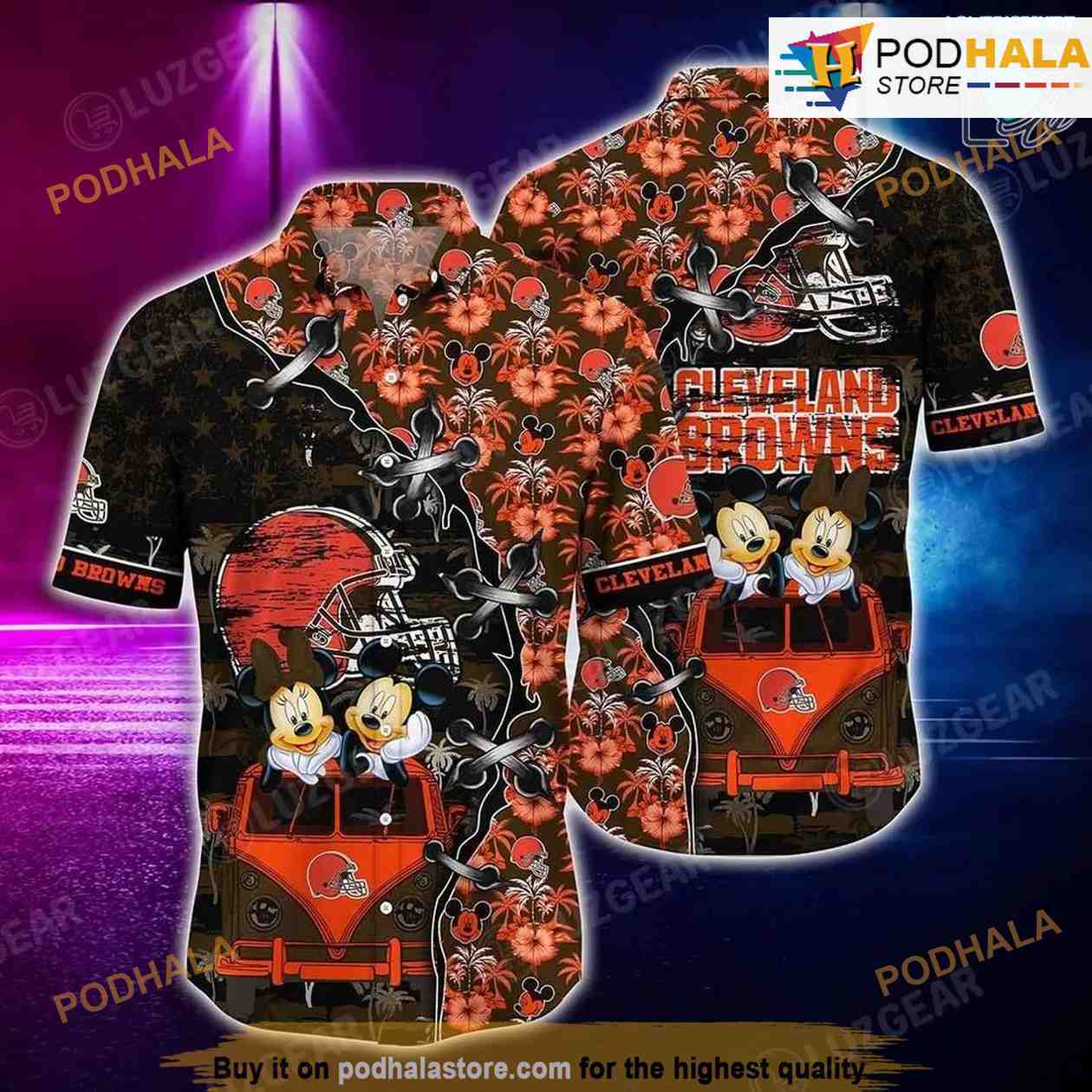 Cleveland Browns NFL Hawaiian Shirt, Mickey Trending Gift - Bring