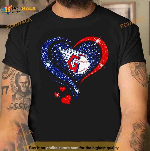 Cleveland Guardians baseball logo heart diamond Shirt