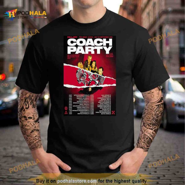 Coach Party Uk & EU Headline Tour 2023 Poster Shirt