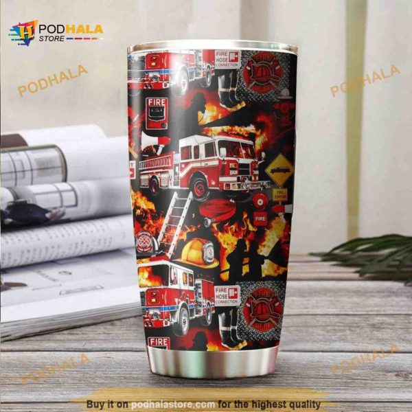 Collection Firefighter Stainless Steel Cup Coffee Tumbler
