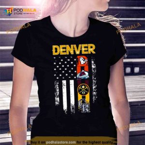 Denver Broncos Denver Nuggets Denver Colorado Denver Avalanche logo Football  shirt, hoodie, sweater and long sleeve