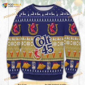 Colt 45 Beer Wool Funny Ugly Sweater, Funny Xmas Gifts