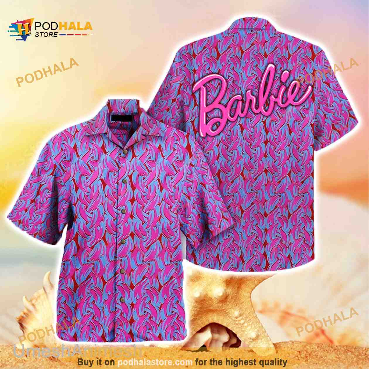 Cheap Come On Barbie Lets Go Party Barbie Hawaiian Shirt, Barbie T