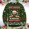Conor McGregor Merry Christmas To Absolutely Foockin Nobody Funny Ugly Sweater