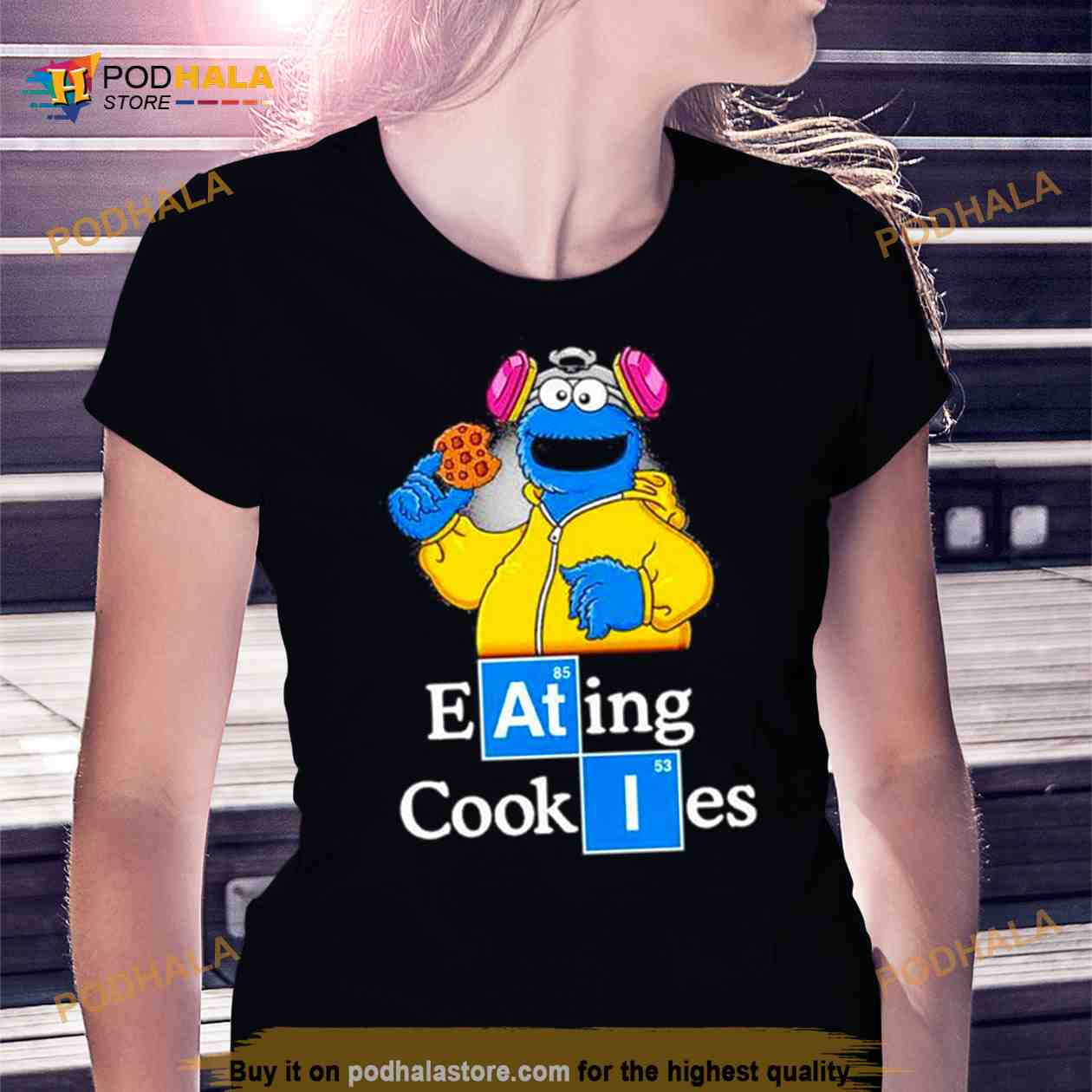 Cookie Monster Cookies T-Shirt  Official Sesame Street Merch