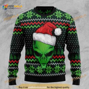 Cool Alien Alien Lover Funny Ugly Sweater 3D Christmas, Funny Xmas Gifts