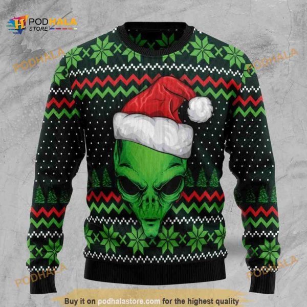 Cool Alien Alien Lover Funny Ugly Sweater 3D Christmas, Funny Xmas Gifts