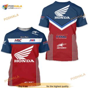Cool Honda CRF Motorcycle Printed 3D Shirt