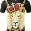 Cool Lion Graphic Printing Men Women for 3D Shirt