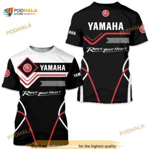 Cool Yamaha Motor Printed 3D Shirt